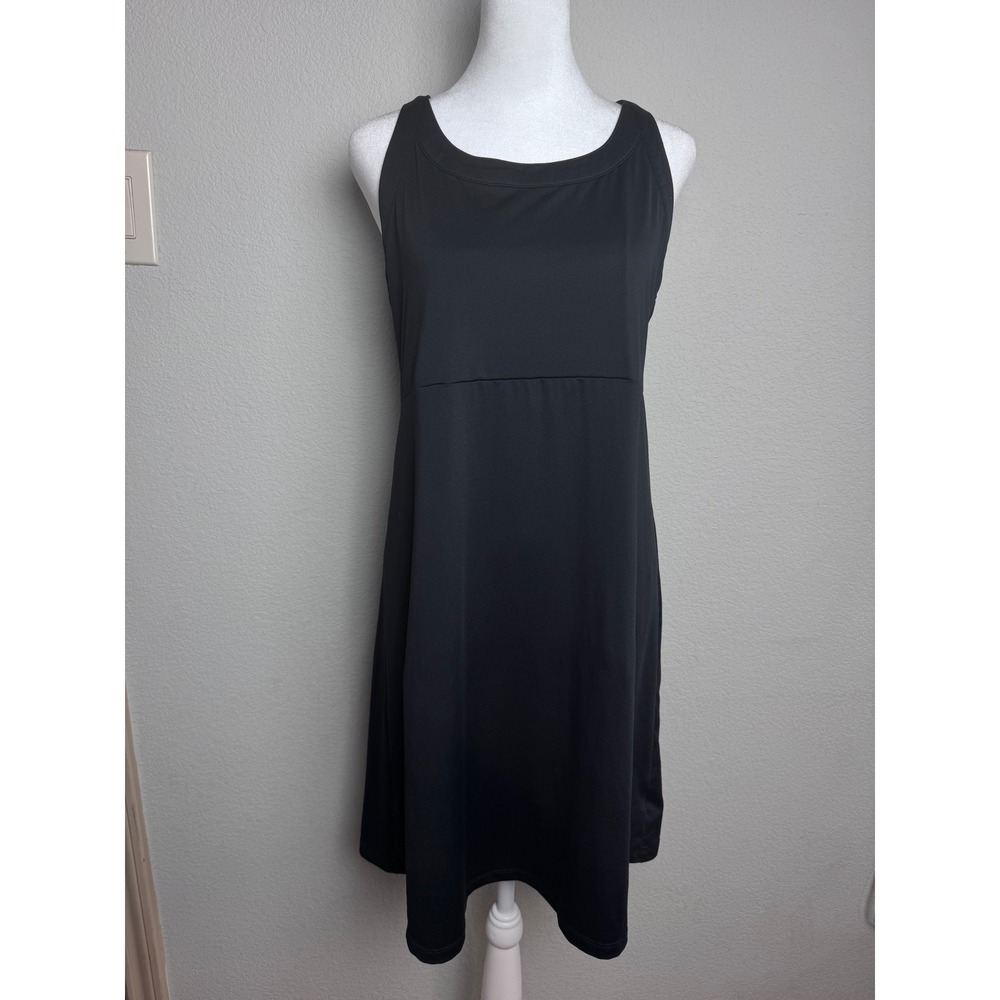 Columbia Womens Black Racerback Active Hiking Dress Medium Sleeveless A-Line